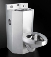 Stainless Steel American Style Combination Toilet